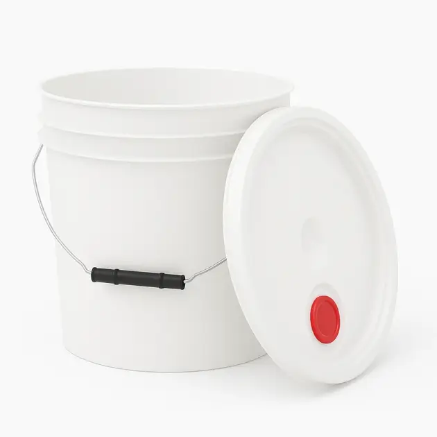 Cubeta de 4 litros con Tapón Flex Grado alimenticio