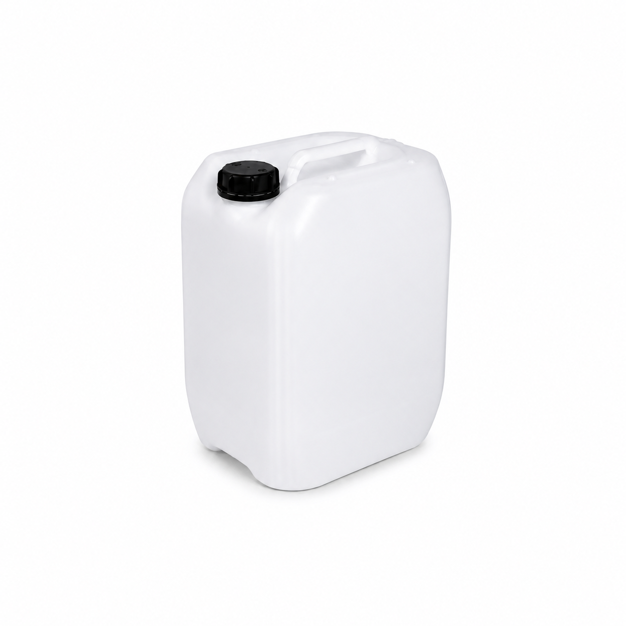 Bidón de plástico de 20 litros en HDPE blanco natural - Secchio Envases